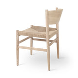 Nestor Sidechair | Matt Lacquered Oak | Natural paper cord seat | by Tom Stepp