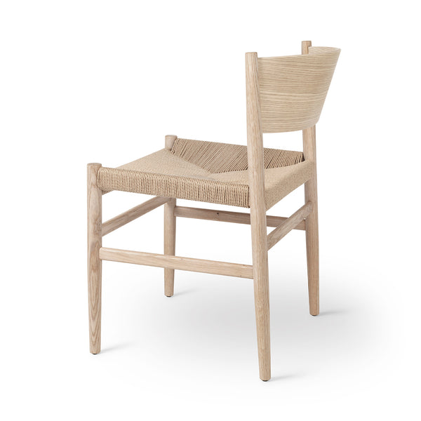 Nestor Sidechair | Matt Lacquered Oak | Natural paper cord seat