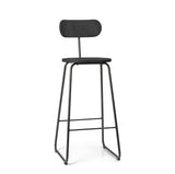 Earth Stool Backrest | Coffee Waste Black | 74 cm | by Eva Harlou