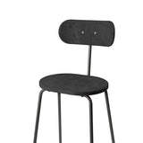 Earth Stool Backrest | Coffee Waste Black | 74 cm | by Eva Harlou