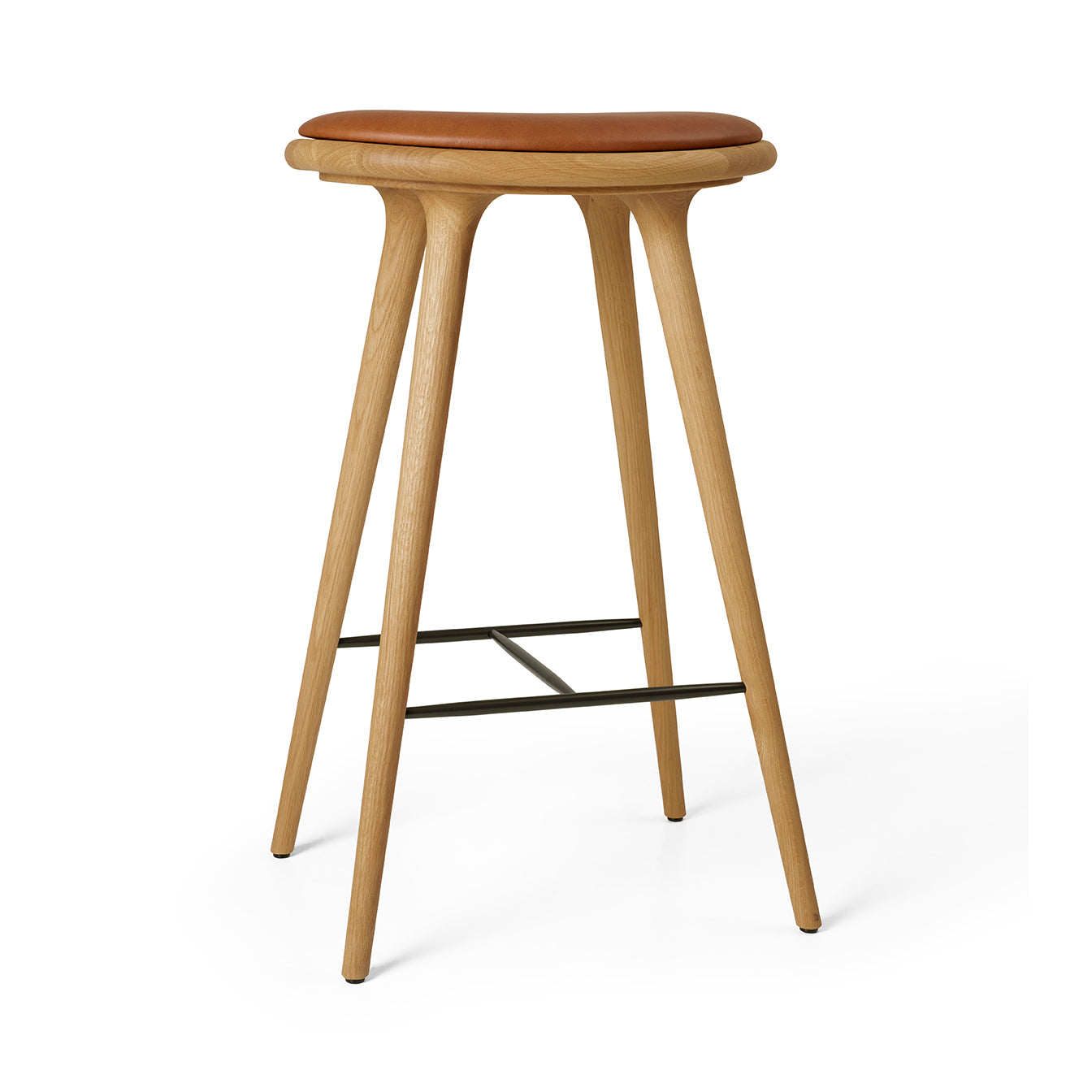 High Stool 74 cm in Oiled Oak