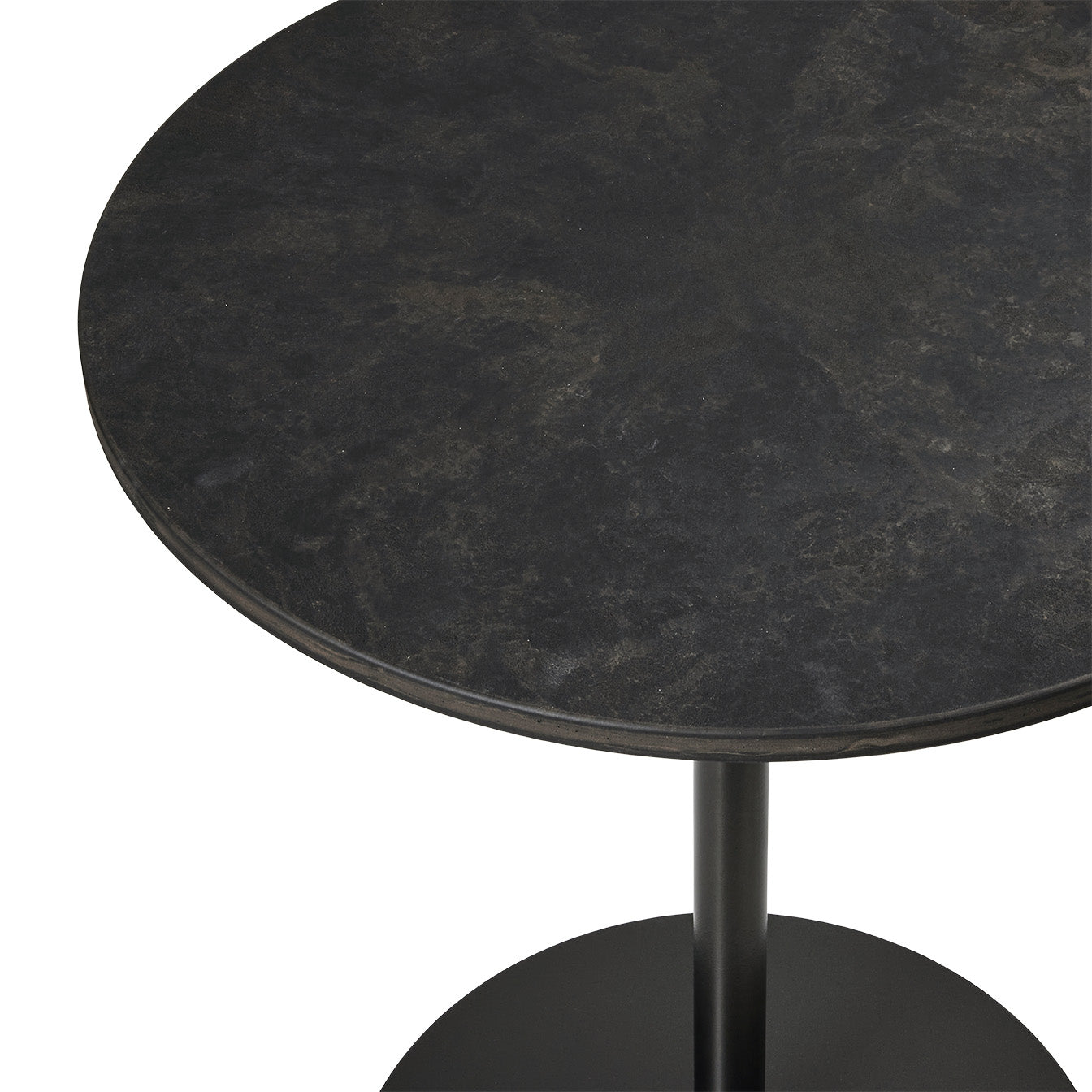 Mater Café Table | Coffee Waste Black | H 71,4 cm | Ø 70 cm