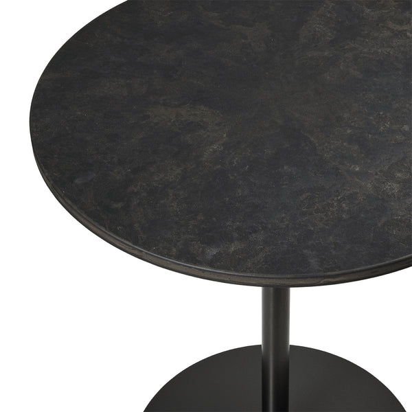 Mater Café Table | Coffee Waste Black | H 71,4 cm | Ø 70 cm