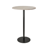 Mater Counter Table | Wood Waste Grey | H 95,8 cm | Ø 70 cm