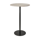 Mater Bar Table | Wood Waste Grey | H 106,4 cm | Ø 70 cm