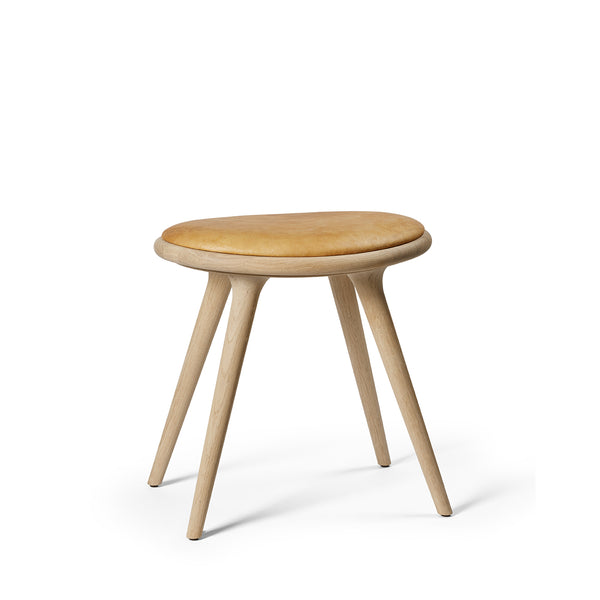 Mater x MyCoWorks | Low Stool | Natural soaped oak | 47 cm | by Space Copenhagen
