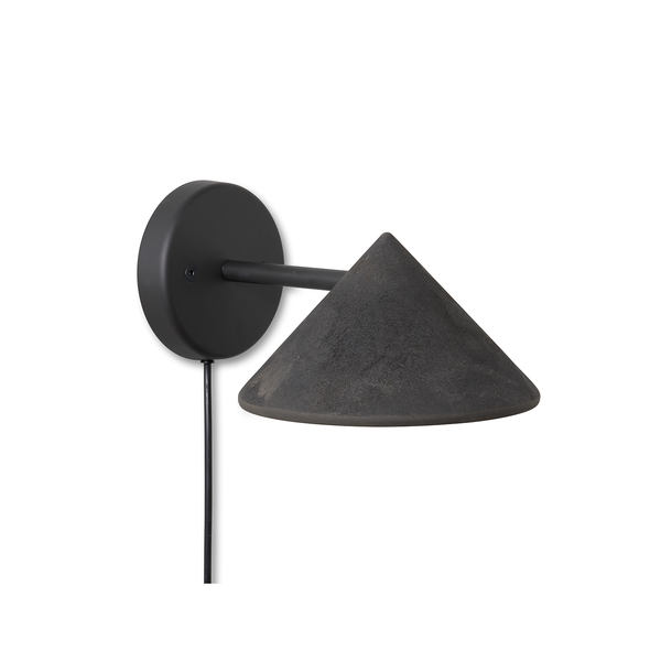 Terra Wall Lamp | Coffee Waste Black | by OEO Studio | Mater