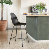 Eternity Bar Stool | Coffee Waste Black | 74 cm | by Space Copenhagen