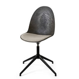 Eternity Swivel | Black Base | Uphol. Seat | Coffee Waste Black | by Space Copenhagen