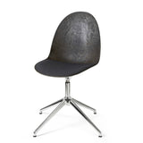 Eternity Swivel | Polished Base | Uphol. Seat | Coffee Waste Black | by Space Copenhagen