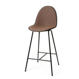 Eternity Counter Stool | Full Front Uphol. | Coffee Waste Black | by Space Copenhagen