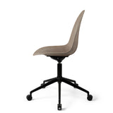 Eternity Swivel | Black Base w/ castors | Coffee Waste Light | by Space Copenhagen