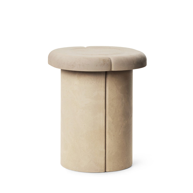 Alder Stool in Sand, front view