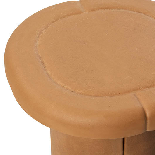 Alder Side Table in Terracotta, side view, image 2