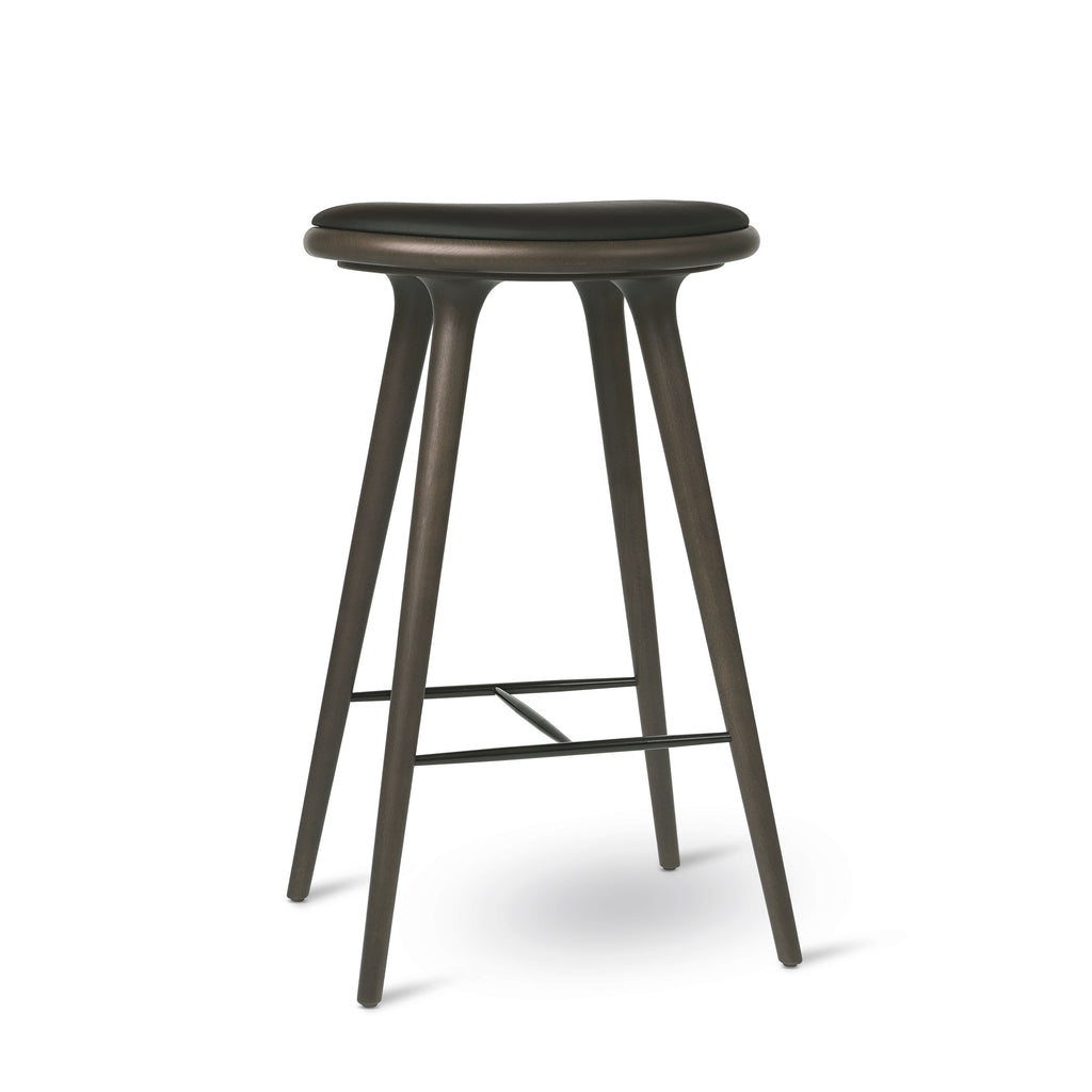 High Stool | Sirka Grey stained beech | 74 cm | by Space Copenhagen