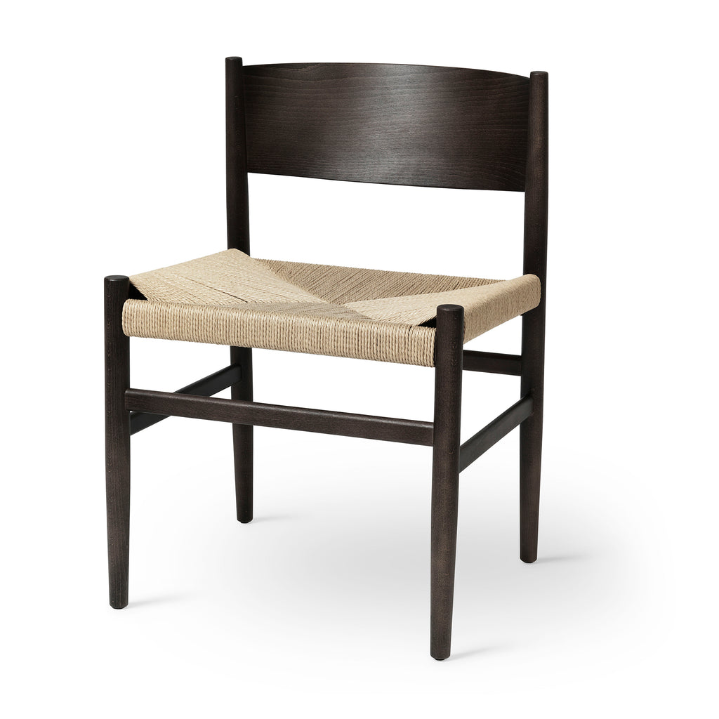 Nestor Sidechair | Sirka Grey Beech | Natural paper cord seat | by Tom Stepp