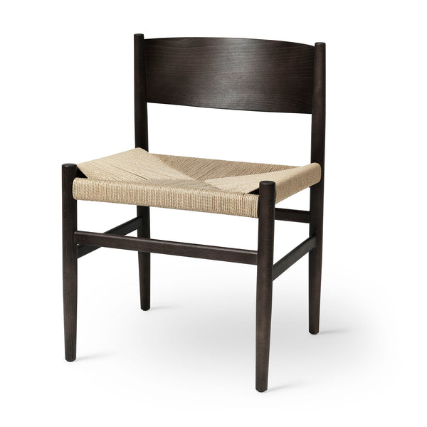 Nestor Sidechair | Sirka Grey Beech | Natural paper cord seat | by Tom Stepp