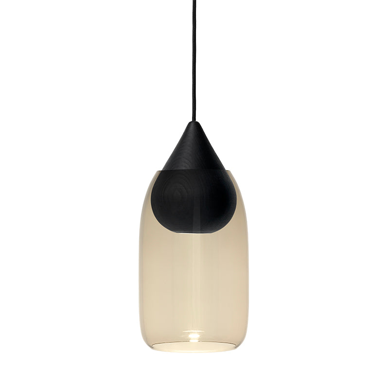 Liuku Pendant Black Drop | Smoke | by Maija Puoskari