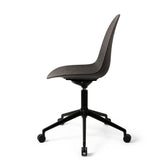 Eternity Swivel | Black Base w/ castors | Coffee Waste Black | by Space Copenhagen