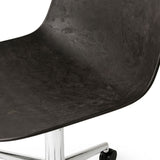 Eternity Swivel | Polished Base w/ castors | Coffee Waste Black | by Space Copenhagen