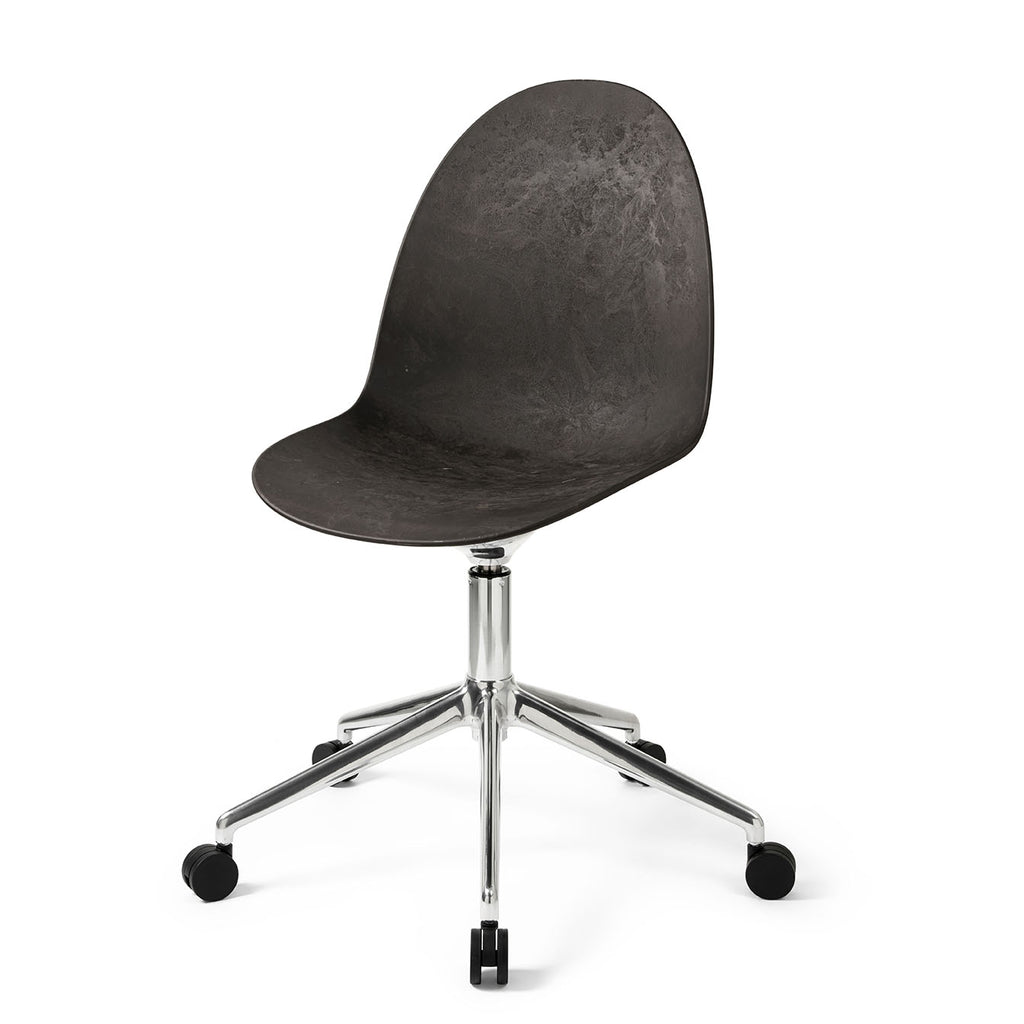 Eternity Swivel | Polished Base w/ castors | Coffee Waste Black | by Space Copenhagen