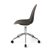 Eternity Swivel | Polished Base w/ castors | Coffee Waste Black | by Space Copenhagen