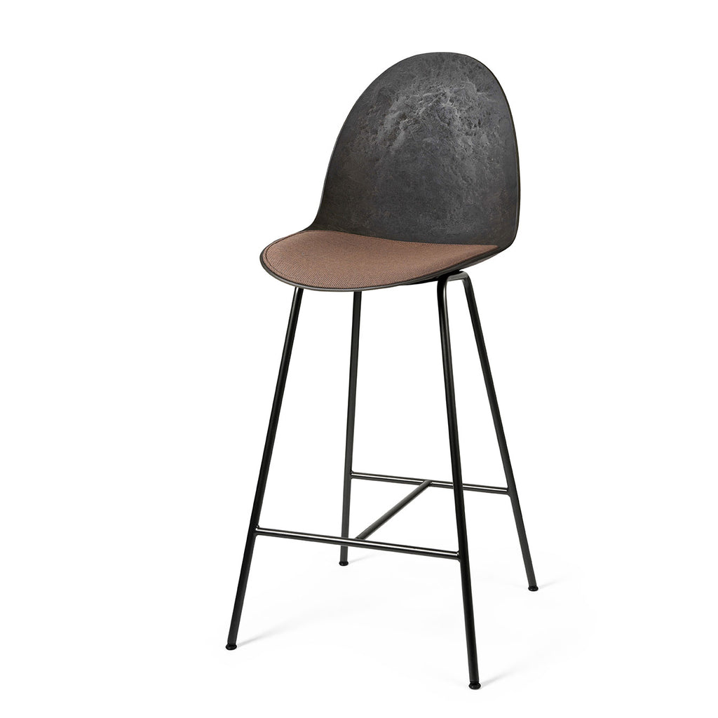 Eternity Counter Stool | Uphol. Seat | Coffee Waste Black | by Space Copenhagen