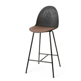 Eternity Counter Stool | Uphol. Seat | Coffee Waste Black | by Space Copenhagen