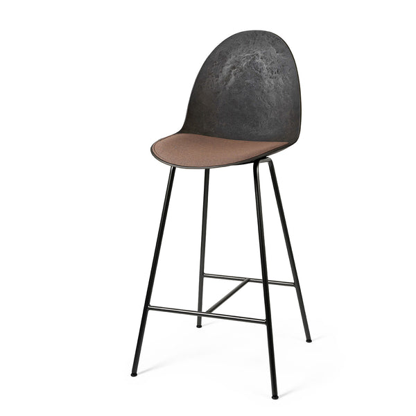 Eternity Counter Stool | Uphol. Seat | Coffee Waste Black | by Space Copenhagen