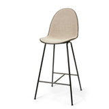 Eternity Counter Stool | Full Front Uphol. | Coffee Waste Black | by Space Copenhagen