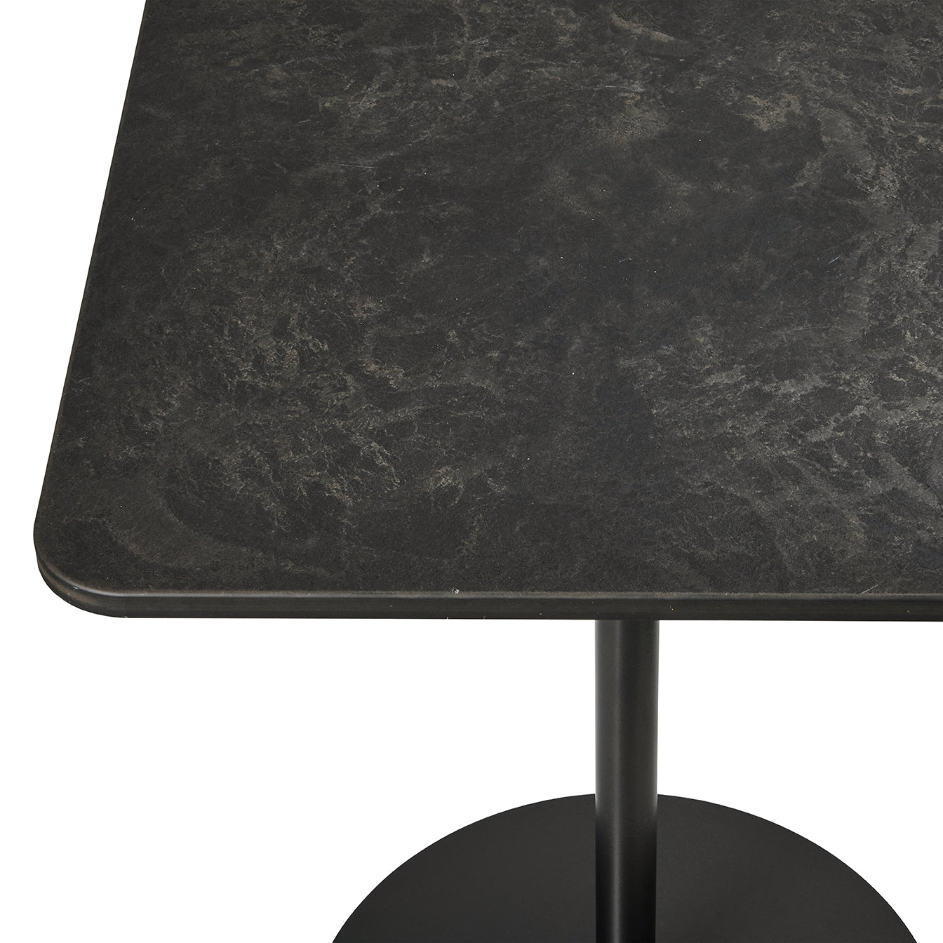 Mater Café Table | Coffee Waste Black | H 71,6 cm | 60 x 60cm