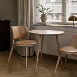 Accent Café Table | Matt Lacquered Oak | Ø 70 | by Space Copenhagen