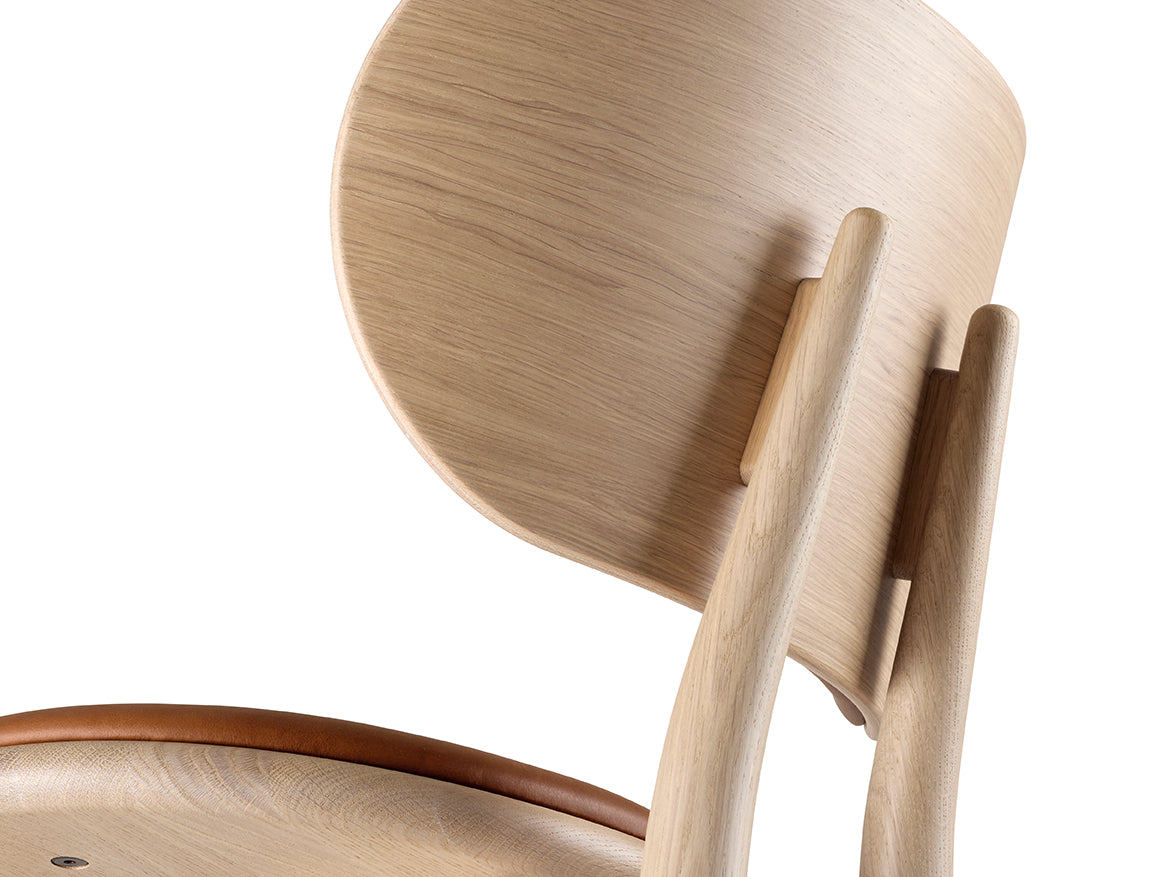High Stool Backrest | Matt Oak | 74 cm | by Space Copenhagen