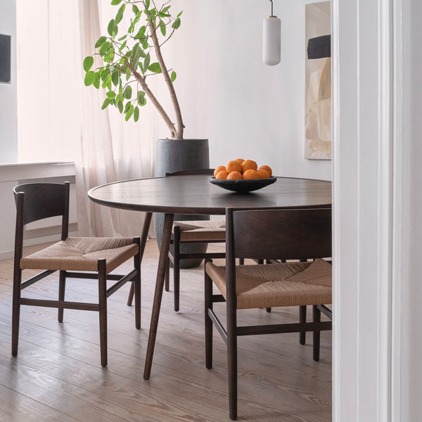 Nestor Sidechair | Sirka Grey Beech | Natural paper cord seat | by Tom Stepp