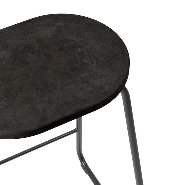 Earth Stool | Coffee Waste Black | 74 cm | by Eva Harlou