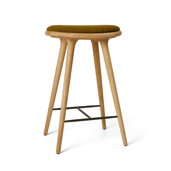 High Stool | Oiled Oak w. Baru 0450 | 69 cm | by Space Copenhagen