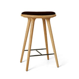High Stool | Oiled Oak w. Baru 0390 | 69 cm | by Space Copenhagen