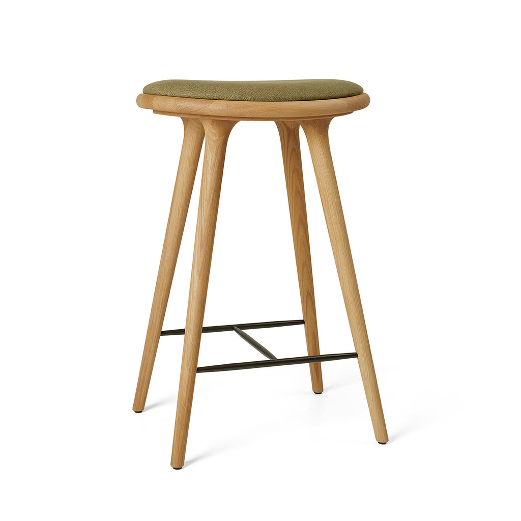 High Stool | Oiled Oak w. Clay 0017 | 69 cm | by Space Copenhagen