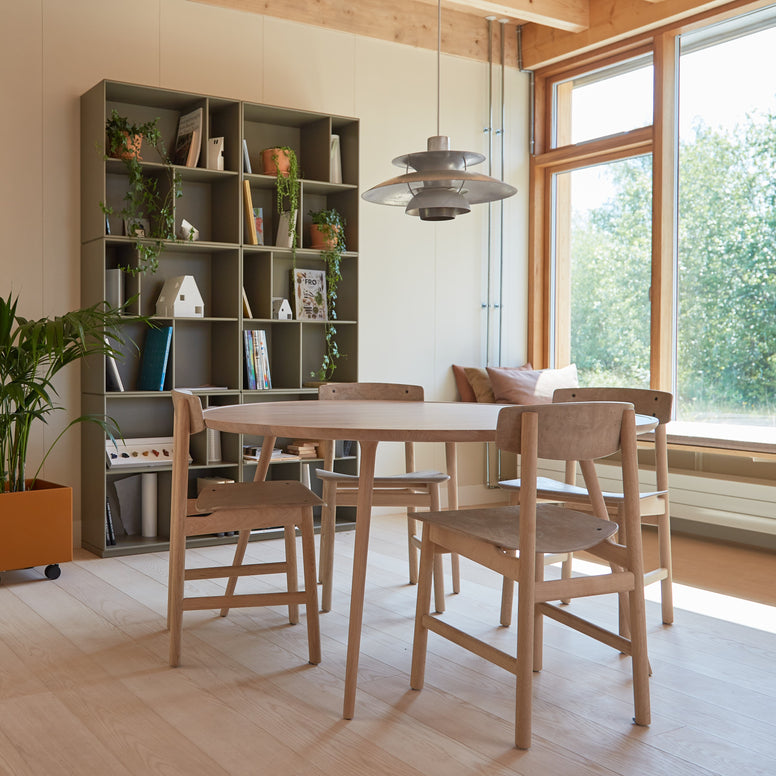 Conscious Chair 3162 | Soaped Oak and Coffee Waste Light | by Børge Mogensen & Esben Klint