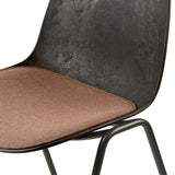Eternity Sidechair | Uphol. Seat | Coffee Waste Black | by Space Copenhagen