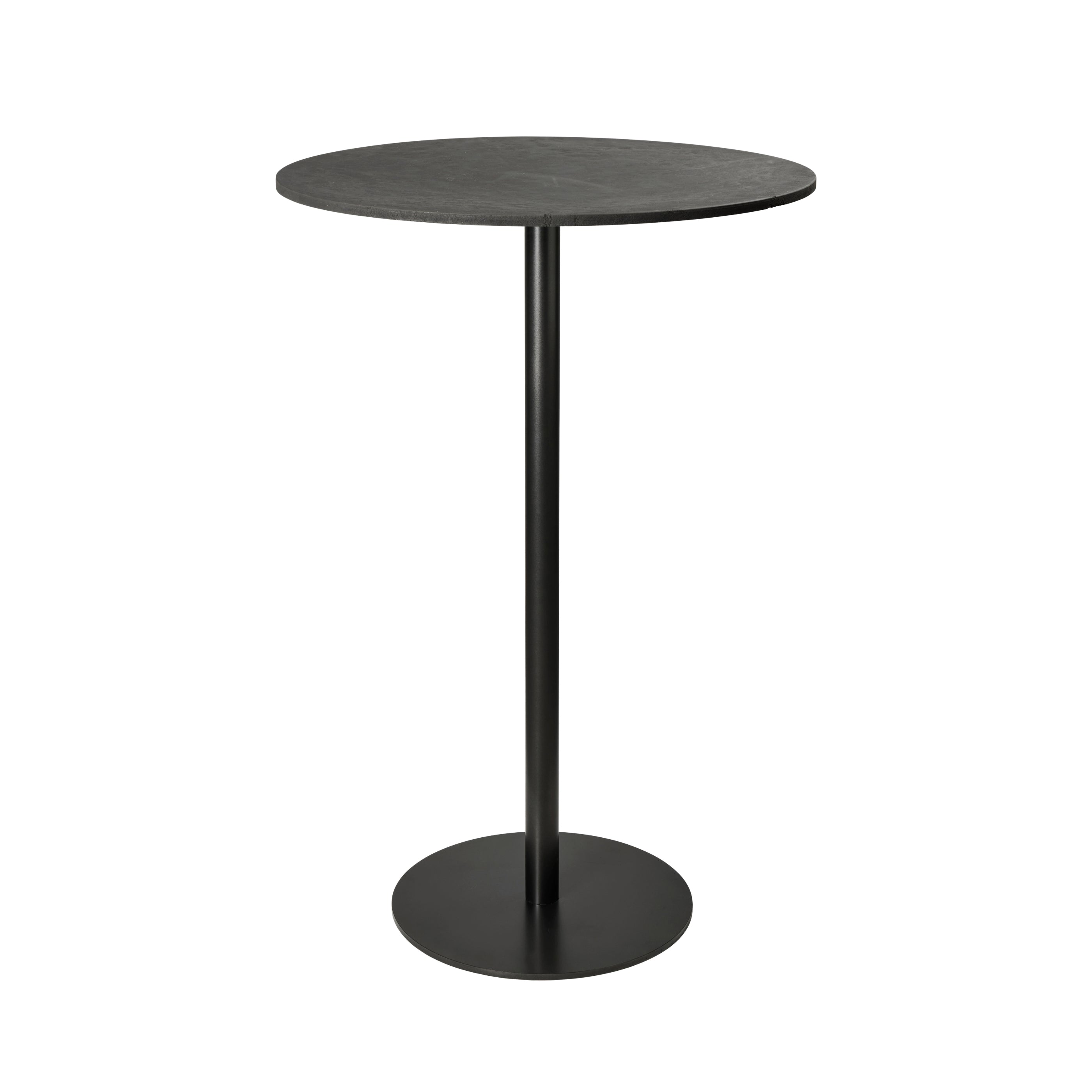 Mater Counter Table | Coffee Waste Black | H 95,8 cm | Ø 70 cm