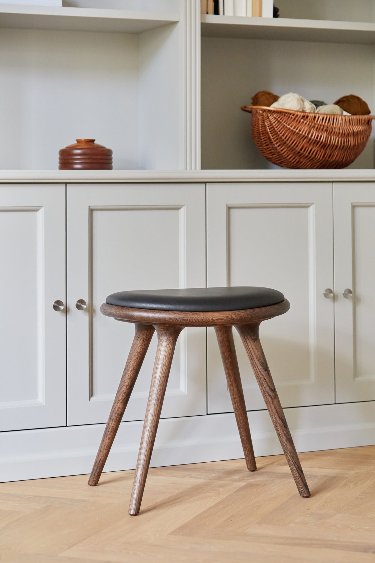 Low Stool | Sirka Grey Oak | 47 cm | by Space Copenhagen