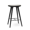 High Stool | Black Oak w. Baru 0200 | 74 cm | by Space Copenhagen