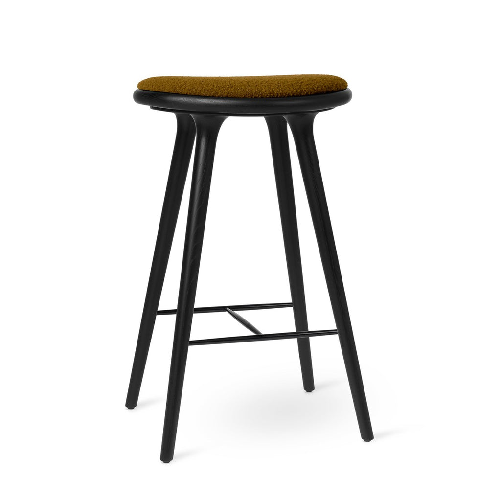 High Stool | Black Oak w. Baru 0450 | 74 cm | by Space Copenhagen