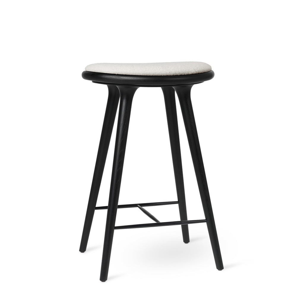 High Stool | Black Oak w. Baru 0200 | 69 cm | by Space Copenhagen
