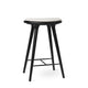 High Stool | Black Oak w. Baru 0200 | 69 cm | by Space Copenhagen