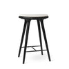 High Stool | Black Oak w. Baru 0200 | 69 cm | by Space Copenhagen