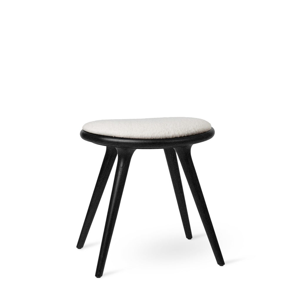Low Stool 47 cm in Black Oak with Kvadrat Baru 0200