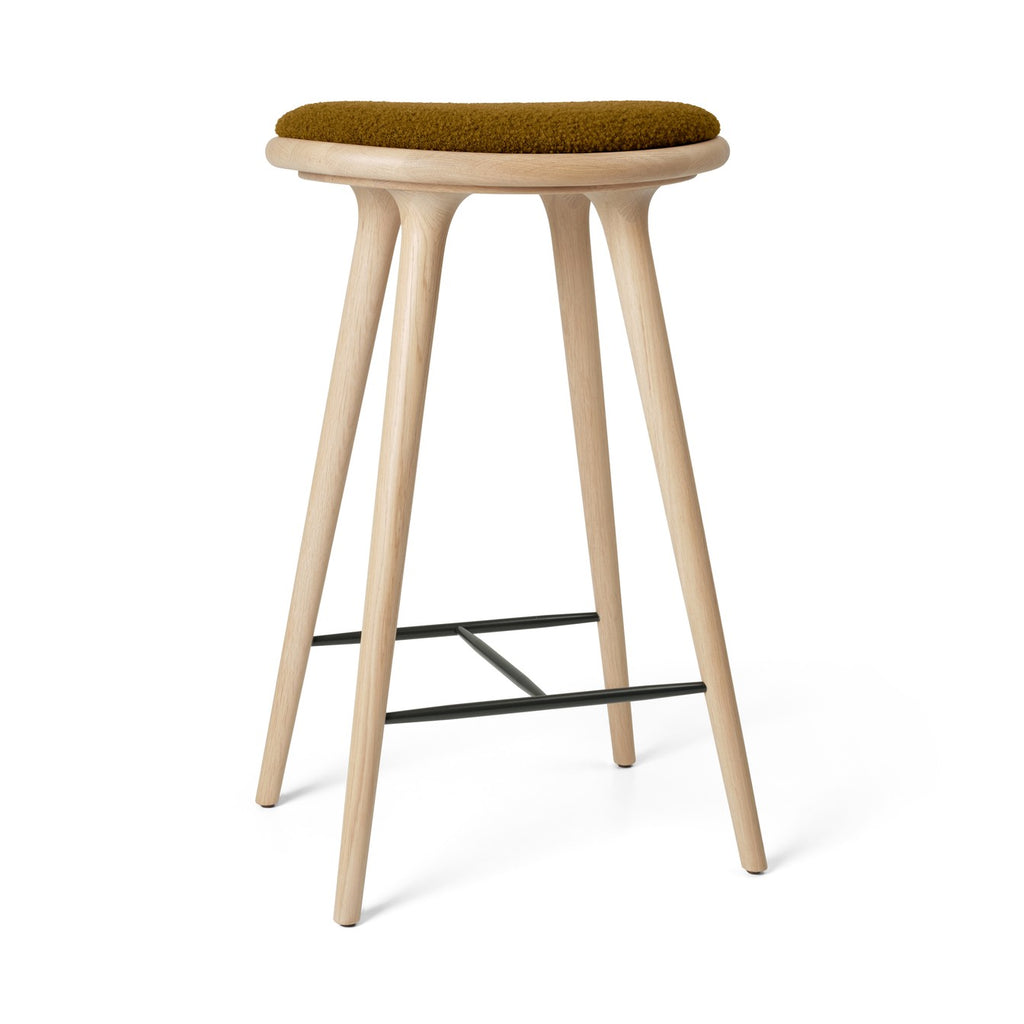 High Stool | Matt Oak w. Baru 0450 | 74 cm | by Space Copenhagen