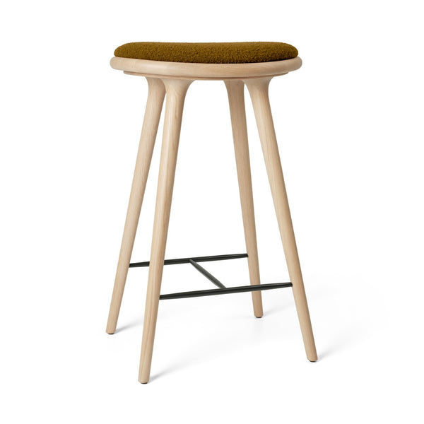 High Stool | Matt Oak w. Baru 0450 | 74 cm | by Space Copenhagen